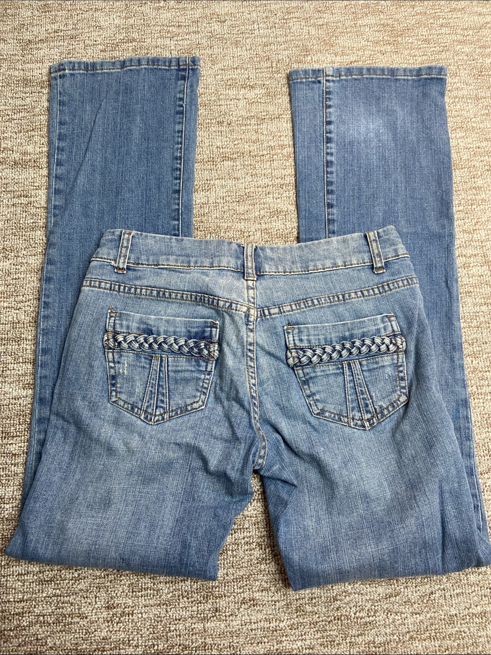 Loom Loom jeans size 5 braided back pockets
